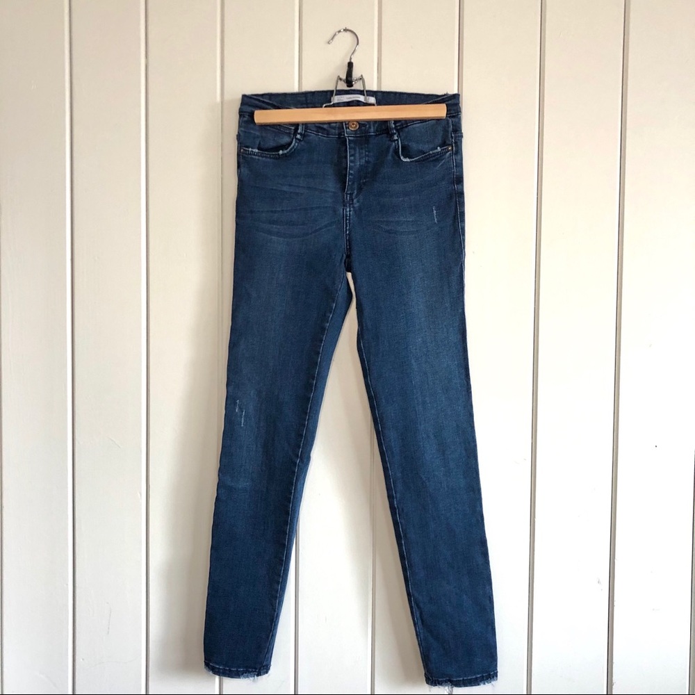 Zara Trafaluc Distressed Skinny Jeans